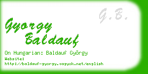 gyorgy baldauf business card